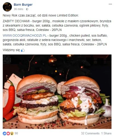 IceGoral - #barnburger ma burgera o linku jako nazwa, i ten link przekierowuje do teg...