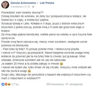 ZglaszamToDoProkuratury - Drogi Lidlu zrób mje kasy dla kobiet w ciąży! xD
Ależ ból ...