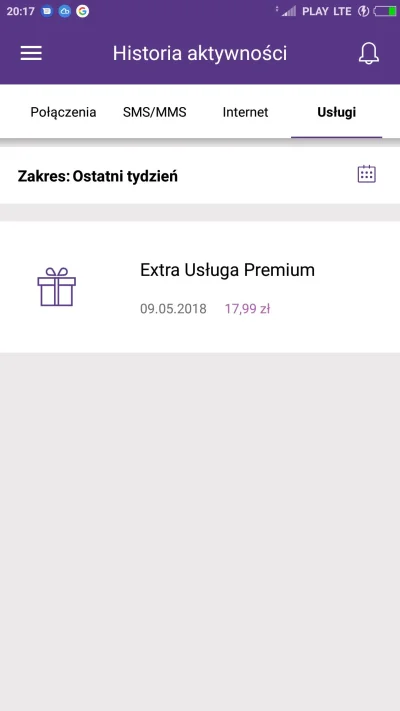 S.....a - Czy ktoś wie co to są extra usługi premium za 17.99zl? 
Nie da się tego kli...