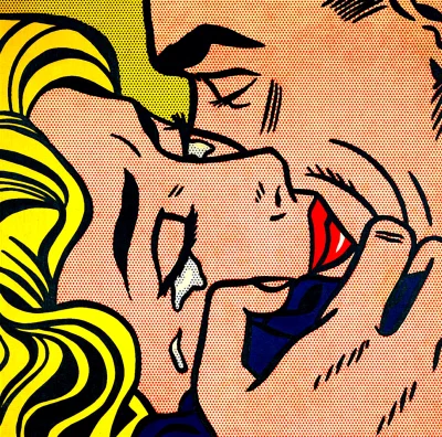 mar0uk - @Shen: Roy Lichtenstein. Kiss V, 1964.