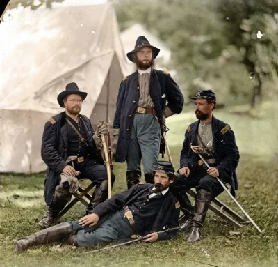Destr0 - 4 oficerów Unii - 1862 rok

#historia #wojnasecesyjna