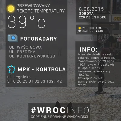 KochamWroclaw - ⚠ Niewiele dzieli nas od rekordu ciepła w Polsce. 
Zanotowano go 29 ...