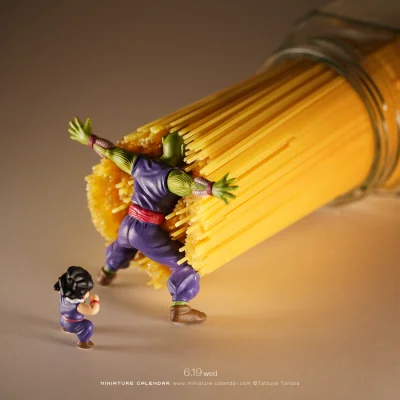 mala_kropka - Piccolo & Gohan
#minikalendarz #dragonball #spaghetti #miniatura