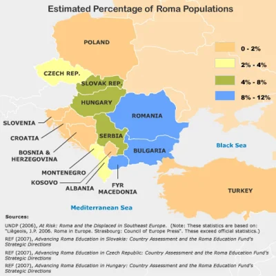 vendaval - @Antinous:

 Więcej Romów jest na Słowacji, Serbii, Węgrzech czy Bułgarii...