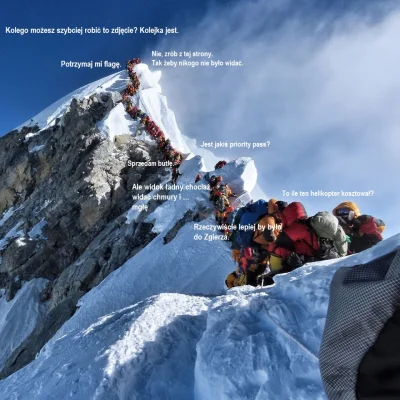 tankadino - W związku z ostatnimi kolejkami na Mt. Everest.

#heheszki #humorobrazk...