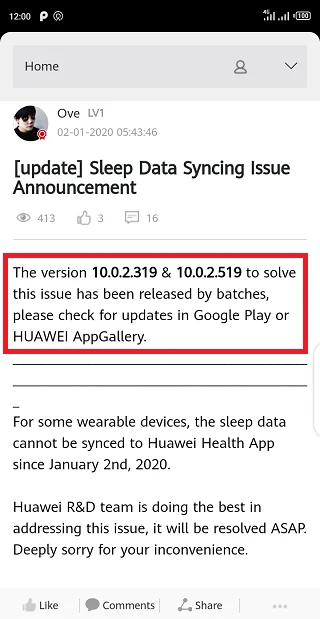 y0da - Jak ktoś ma problem z synchronizacją smartwatcha z #huawei Health (aka Zdrowie...