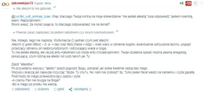 L.....e - Cześć. 
Czasem próbuję tu rozmawiać z osobami religijnymi na trudne tematy...