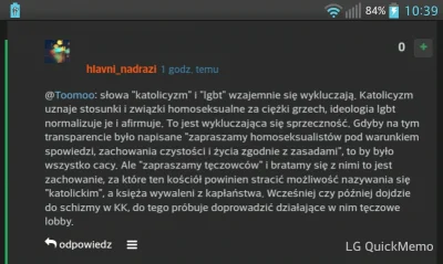 MusicURlooking4 - "Słowa "katolicyzm" i "lgbt" wzajemnie się wykluczają. Katolicyzm u...