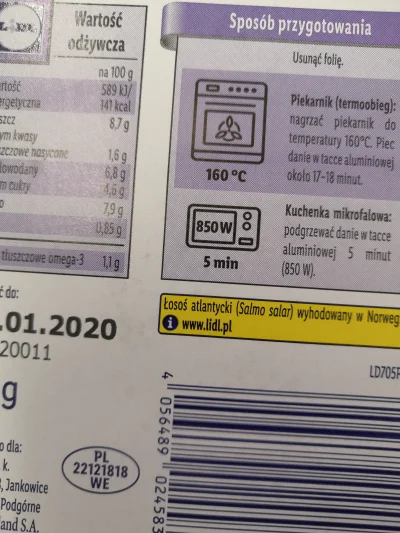 kasza332 - Lidl podgrzanie dania ekspres w mikrofalowce zaleca wraz z aluminiową tack...