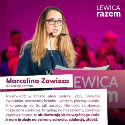 s.....0 - Zus wg Lewicy.
Mały dla małych.
Duży dla dużych :)
Precz rajom podatkowy...