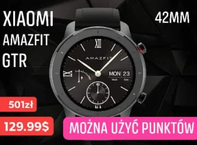 sebekss - Tylko 129.99$ (501zł) za zegarek Xiaomi Amazfit GTR 42mm❗
❗Można obniżyć p...
