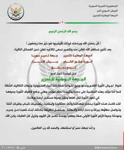 60groszyzawpis - Pro tureccy rebelianci z Idlib - a dokładniej Ahrar asz-Szam, Zinki,...