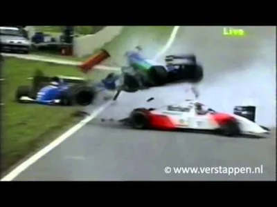 jedlin12 - Triple takedown Josa Verstapena podczas jego pierwszego wyścigu - GP Brazy...