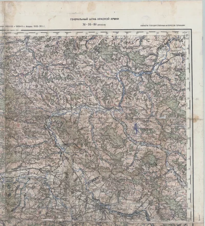 PrawieJakBordo - Stara sowiecka mapa #krosno