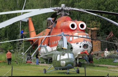 pazn - Porównanie helikopterów Mi-6 i Mi-2
#ciekawostki #historia #lotnictwo #smiglo...