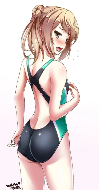 Czokolad - #randomanimeshit #kantaicollection #kancolle #michishio #swimsuit