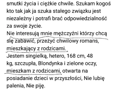 w.....e - Taaa nie lubi faceta mieszkającego z rodzicami a sama z nimi mieszka jaka n...