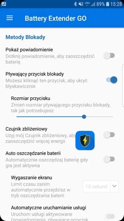 GrzegorzJestem - #pokemongo apka battery extender go zajebista dodajesz przycisk klik...