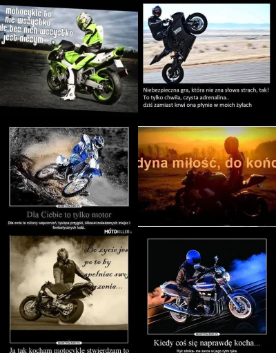 SiekYersky - nie mam nic do motocyklistów, uważam że 2 kółka to świetna sprawa ale ja...