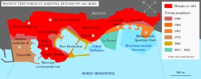 wdroge - Ekspansja terytorialna Księstwa Monako 
#mapporn #ciekawostki