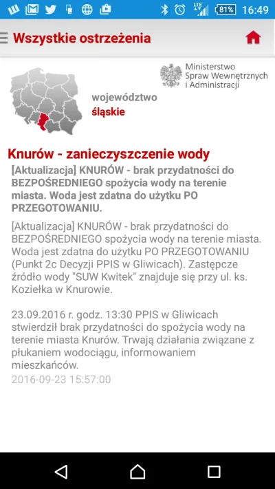 CortesHernan - Ostrzezenie dla Knurowa #knurow #slask #rso #woda