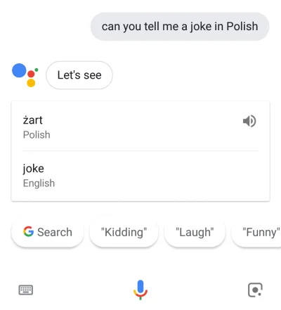 MiszczJoda - #google assistant mnie rozśmieszył bardziej niż się spodziewałem xD Mówi...