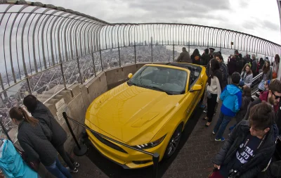 bzooora - #samochody #motoryzacja #mustang #fotografia Nowy Mustang na dachu Empire S...