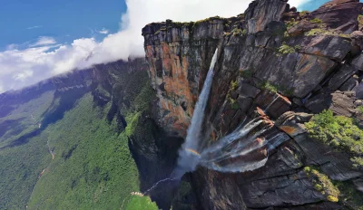 Sercio - Najwyższy wodospad na świecie, Park Narodowy Canaima, Wenezuela

#earthpor...