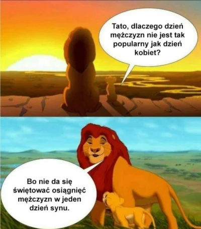 C.....a - Mufasa i Simba o dniu mężczyzn.