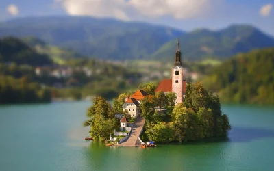 ColdMary6100 - Jezioro Bled w Słowenii. To nie jest model. To zdjęcie świetnie wykorz...