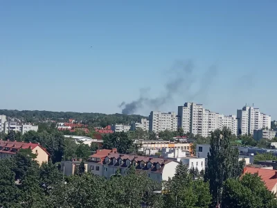 Neagini - Coś się pali gdzieś w okolicach Waweru/ Józefowa? Zdjęcie z Sobieskiego.

#...