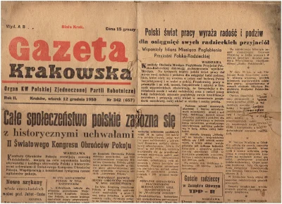 jawor44 - Znalazłem kiedyś podczas remontu Gazetę Krakowską z 1950 roku. W środku m.i...