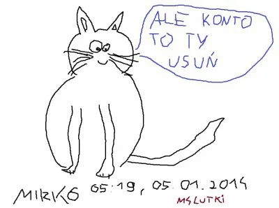 M4lutki - Rzucam studia i zostaje malarzem. Paczcie jakiego ładnego kotka narysowałem...