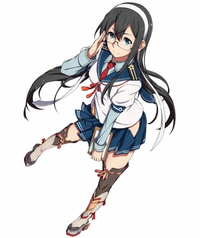 Banri - #randomanimeshit #kantaicollection #ooyodo #meganekko