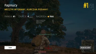 Fapnucy - Pierwsze wygranko w solo. #pubg