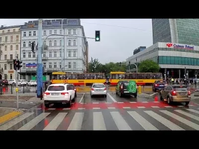 Bzdziuch - Znowu podli piesi zablokowali ruch swoim chodzeniem na Plater/Jerozolimski...