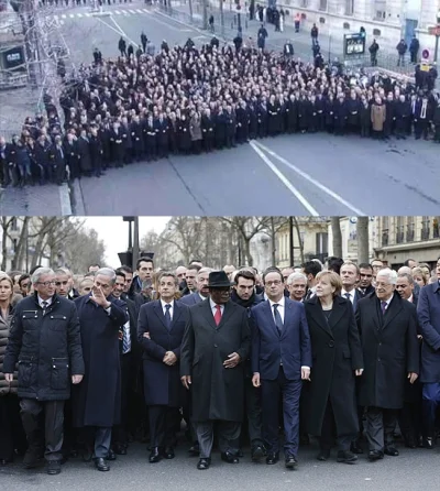 JanLaguna - @Sekk: Europejscy przywódcy tez bratają się z ludem. Zdjęcie z demonstrac...