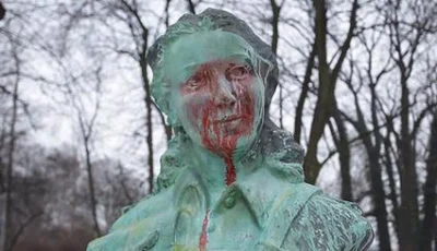 bobbyjones - W Krakowie jej popiersie w Parku Jordana jest co chwile niszczone