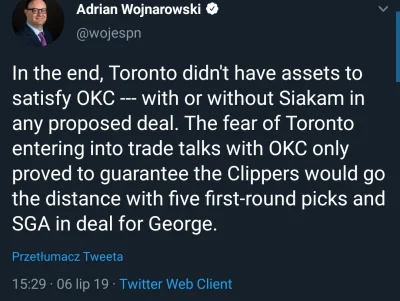 Trae - Woj donosi, że Presti proponował Raptors PG13 i Westbrooka za Siakama (i, tuta...