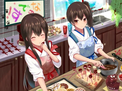 z.....s - #randomanimeshit #kantaicollection #akagi #kaga 
#amagami 
Akagi pomaga p...