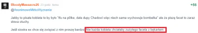 N.....y - Nie trawię podwójnych standardów u żadnej z płci. Incele wyrywają sobie wło...