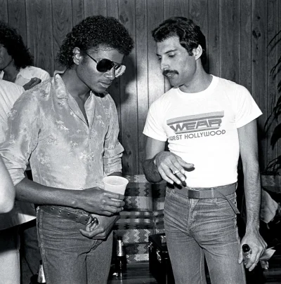 Korneliusz4 - Oryginalna fotografia Michaela Jacksona i Freddiego Mercuryego