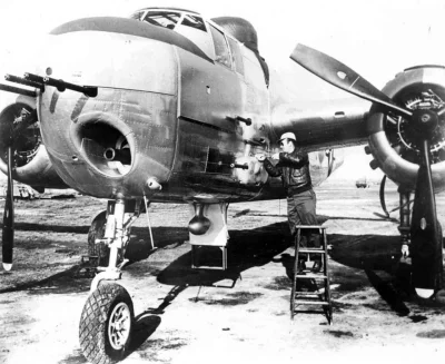 walenty-merkel - Brakowało. B-25H, antystatkowy, 75 mm.