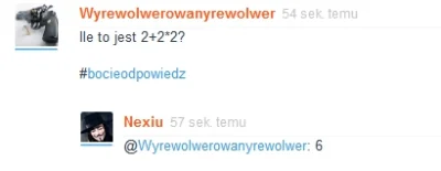 F.....a - Beka z @Nexiu xD. Kolejność działań (od lewej do prawej) się kłania, no ale...