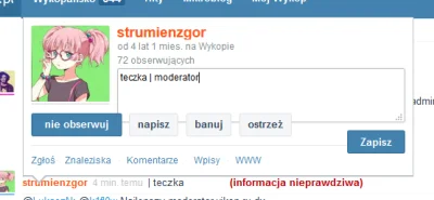 Deykun - @strumienzgor: 
I co nie odpowiadasz na pytanie moderatorze. Już cię zapisa...