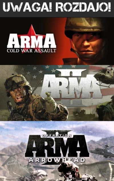 M.....e - Robię #rozdajo z najnowszego Humble Bundle. Ostało mi się ARMA: Cold War As...