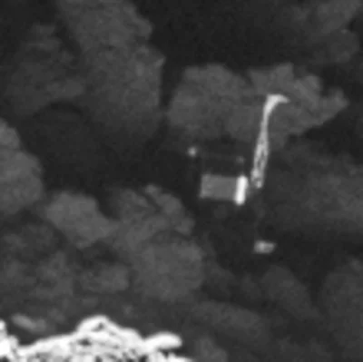 blamedrop - > YES!!! IT'S PHILAE!! 
 WOOHOO!
PHILAE CLOSE-UP (｡◕‿‿◕｡)
http://www.es...