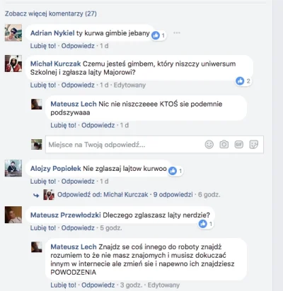 adam-sandal - Kto stoi za niszczeniem szkolnej?? Nie mateuszek? Jeżeli nie on to kto....