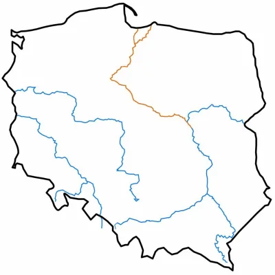 gzkk - @StaryWilk: Uaktualniona mapa największych rzek w Polsce...