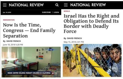 g.....3 - Warto porównać reakcje mediów na politykę imigracyjną Izraela i USA. Jedna ...